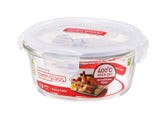 Round oven container with lid